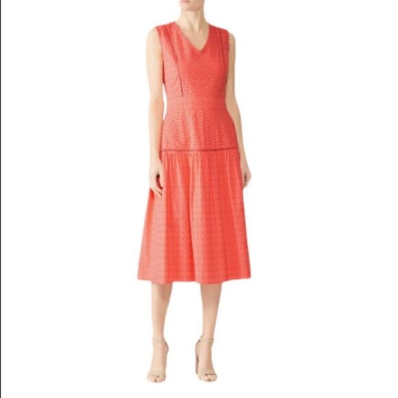 Draper James Cotton Eyelet Midi dress - Picture 1 of 4